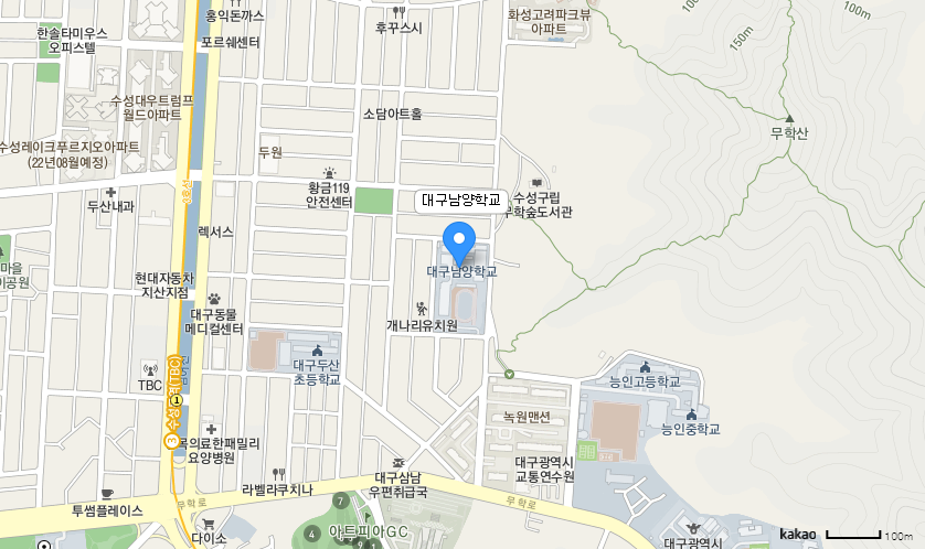 학교 찾아오시는 길 지도